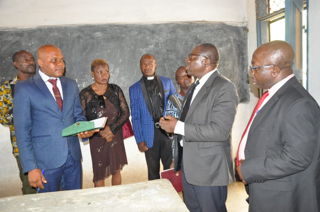 Inspecting UB professors probing LWU Provost, Dr Mukete, over infrastructure and facilities